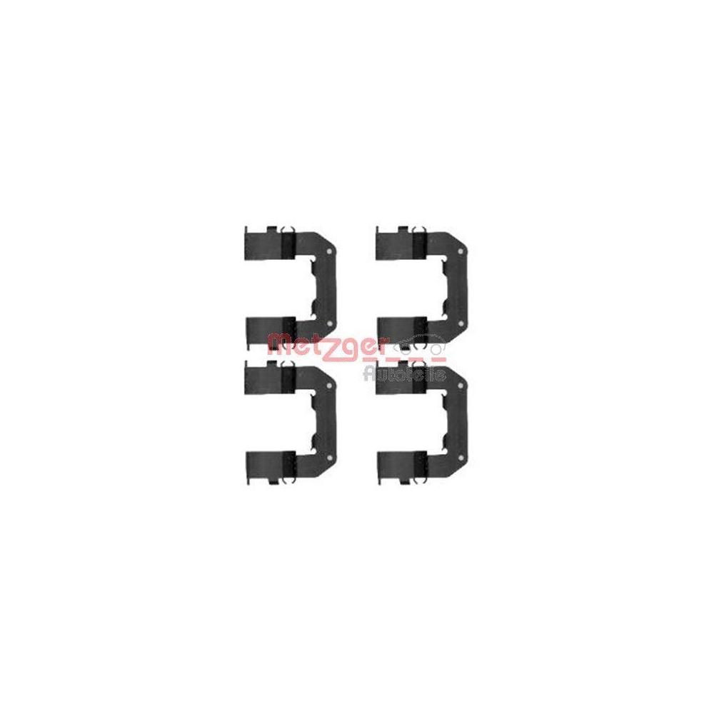 Zubeh&ouml;rsatz, Scheibenbremsbelag METZGER 109-1767 f&uuml;r, Vorderachse