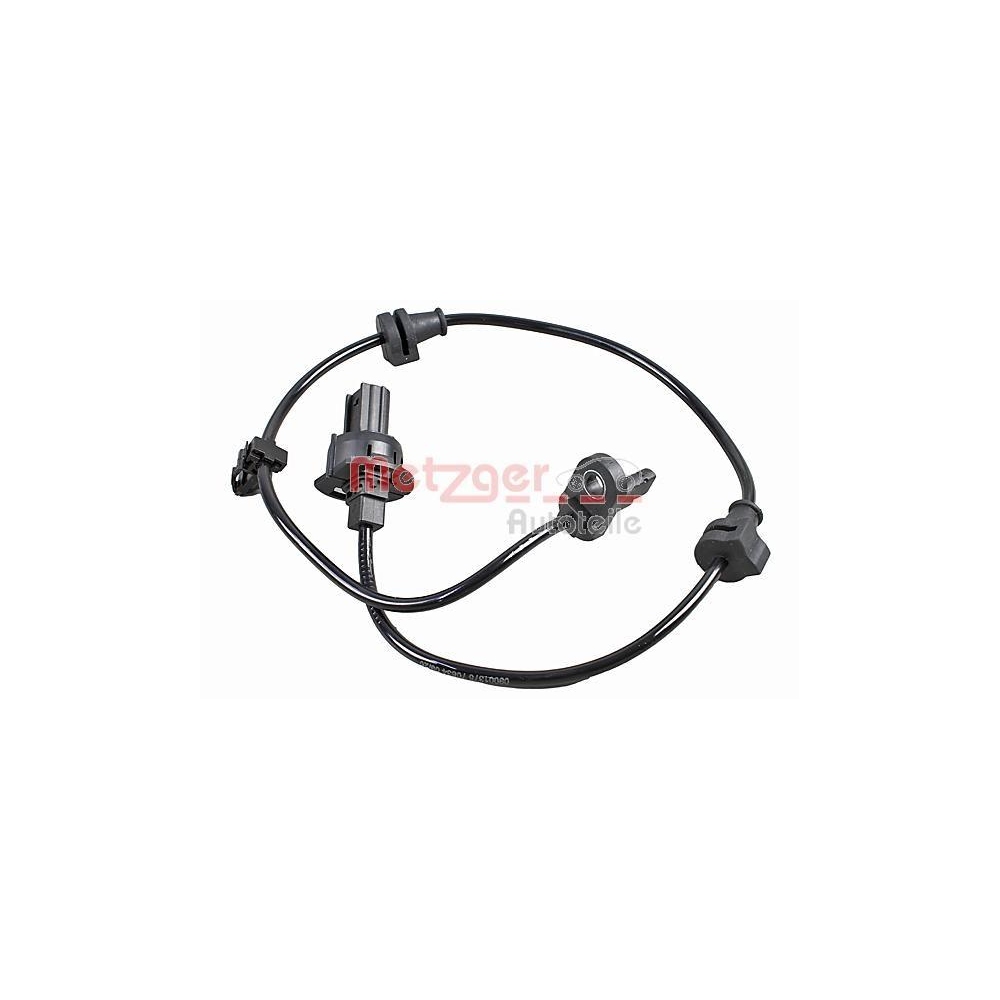 Sensor, Raddrehzahl METZGER 09001375 f&uuml;r HONDA, Vorderachse links