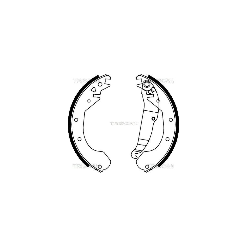 Bremsbackensatz TRISCAN 8100 24410 f&uuml;r OPEL VAUXHALL, Hinterachse