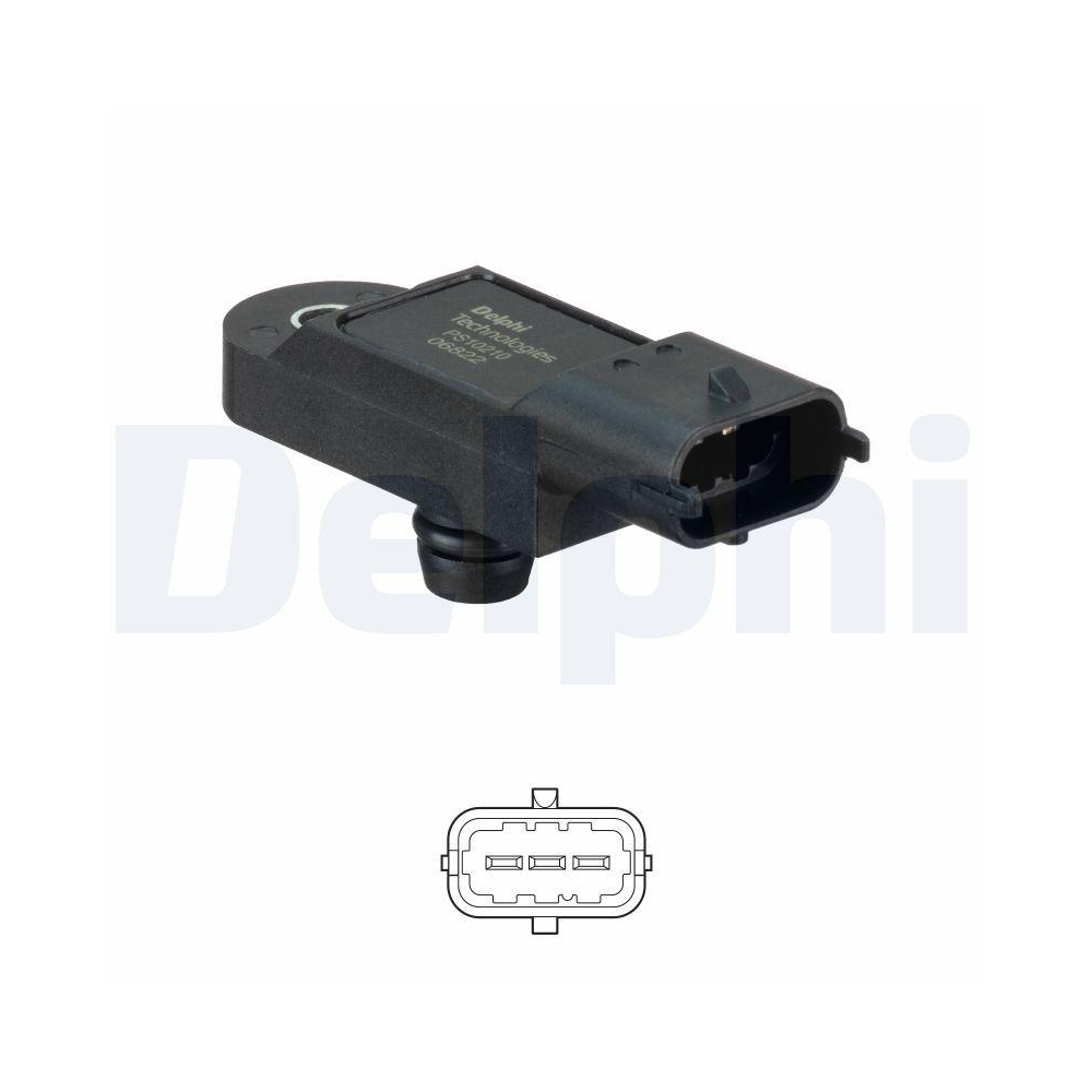 DELPHI PS10210 Sensor, Ladedruck f&uuml;r OPEL RENAULT VAUXHALL