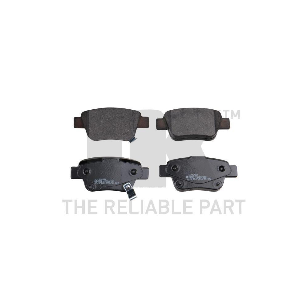 Bremsbelagsatz, Scheibenbremse NK 224563 f&uuml;r TOYOTA, Hinterachse