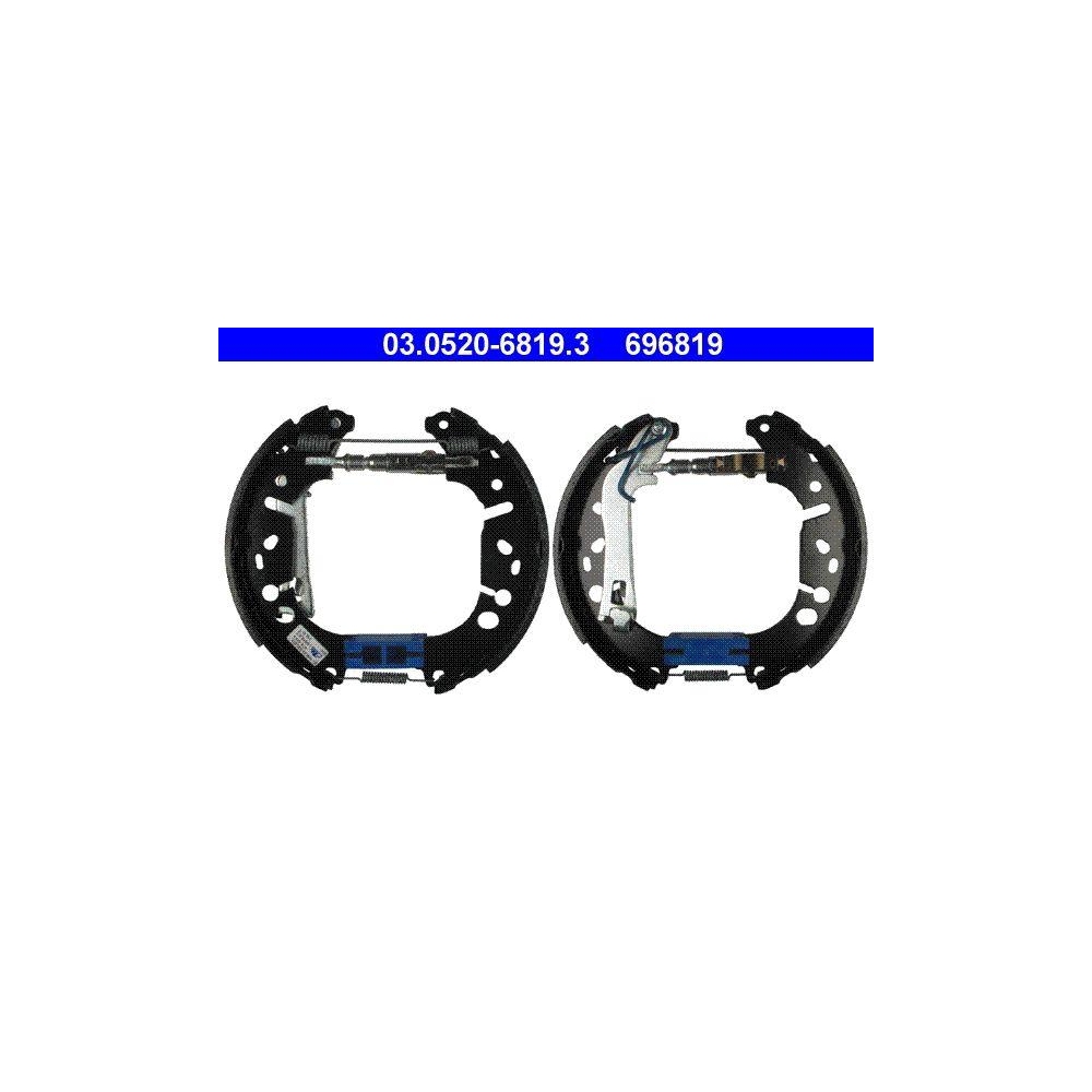 Bremsbackensatz ATE 03.0520-6819.3 Original ATE TopKit f&uuml;r, Hinterachse