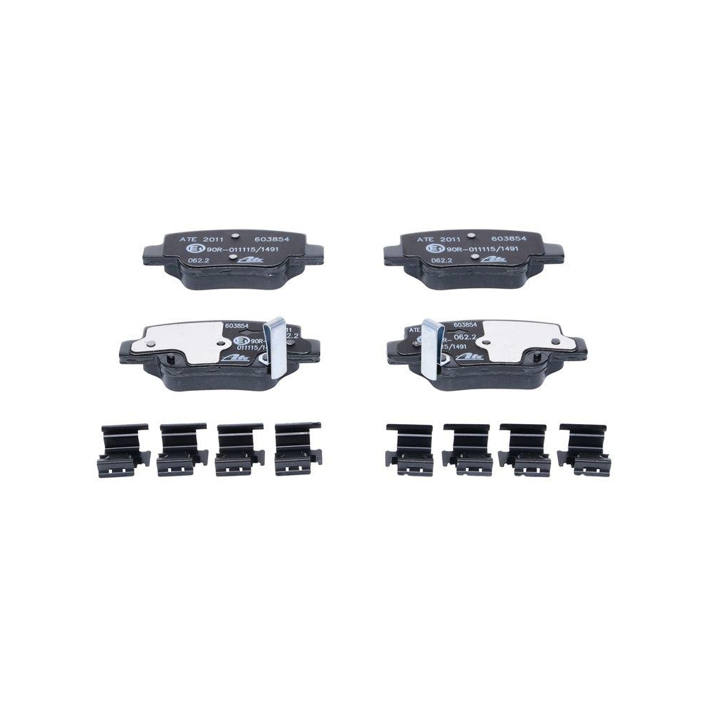 Bremsbelagsatz, Scheibenbremse ATE 13.0460-3854.2 f&uuml;r TOYOTA, Hinterachse
