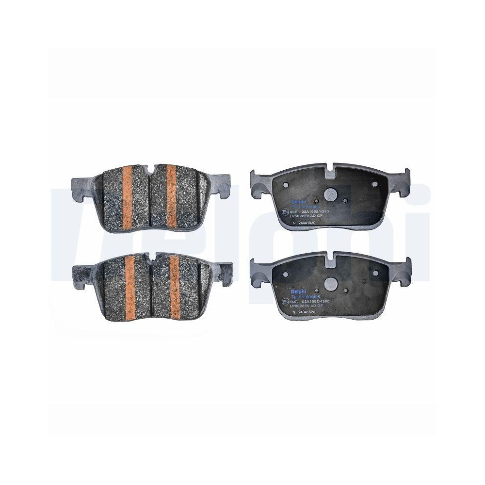 DELPHI LP5022EV Bremsbelagsatz, Scheibenbremse f&uuml;r JAGUAR, Vorderachse