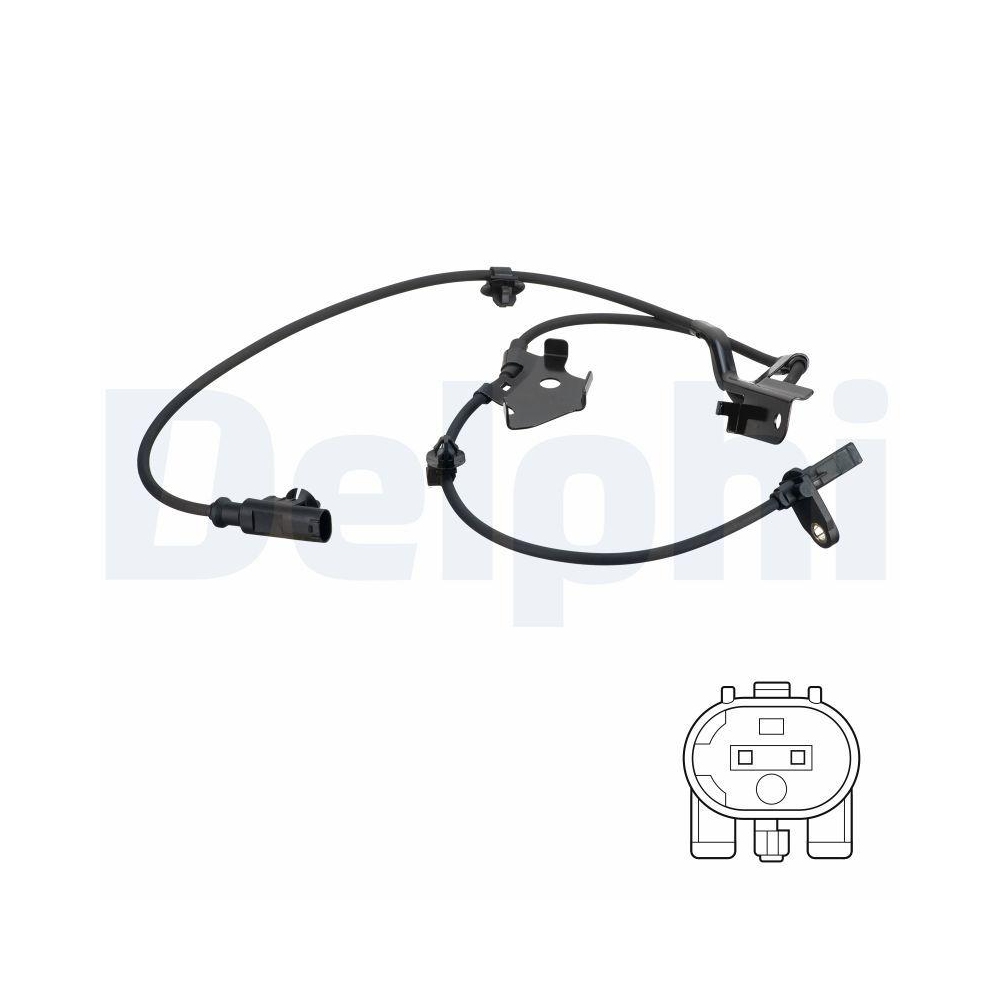 DELPHI SS20752 Sensor, Raddrehzahl f&uuml;r TOYOTA, Vorderachse rechts
