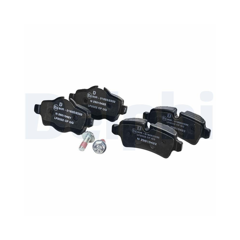 DELPHI LP2022 Bremsbelagsatz, Scheibenbremse f&uuml;r MINI, Hinterachse