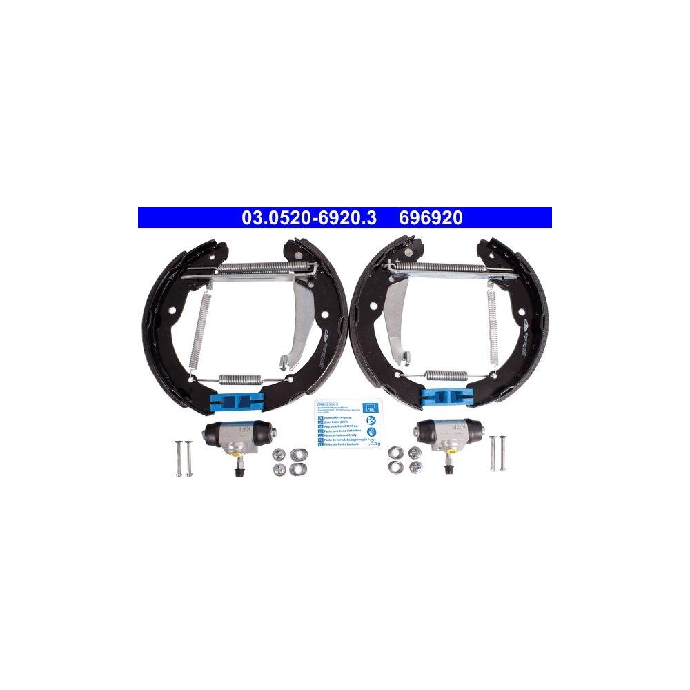 Bremsbackensatz ATE 03.0520-6920.3 Original ATE TopKit f&uuml;r, Hinterachse