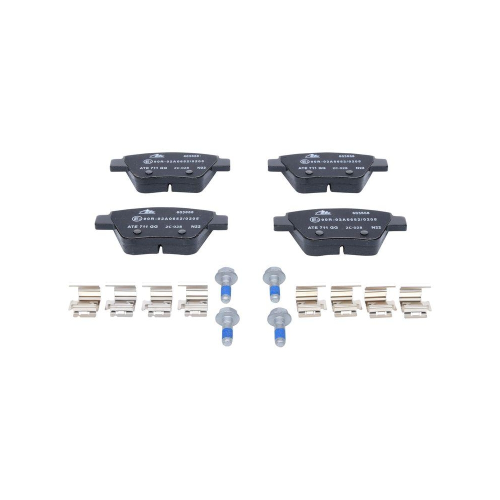 Bremsbelagsatz, Scheibenbremse ATE 13.0460-3858.2 für SEAT SKODA VAG
