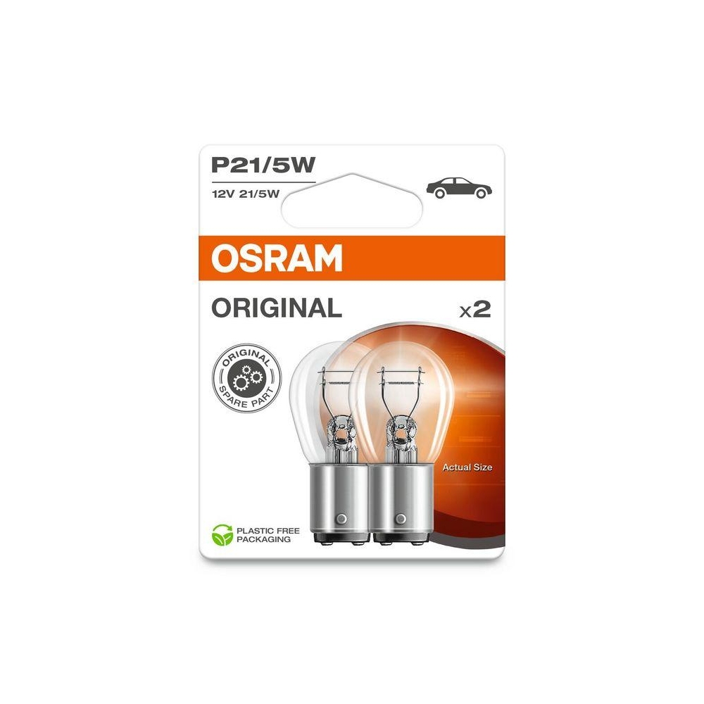 Glühlampe, Blinkleuchte ams-OSRAM 7528-2BL ORIGINAL für, hinten, vorne