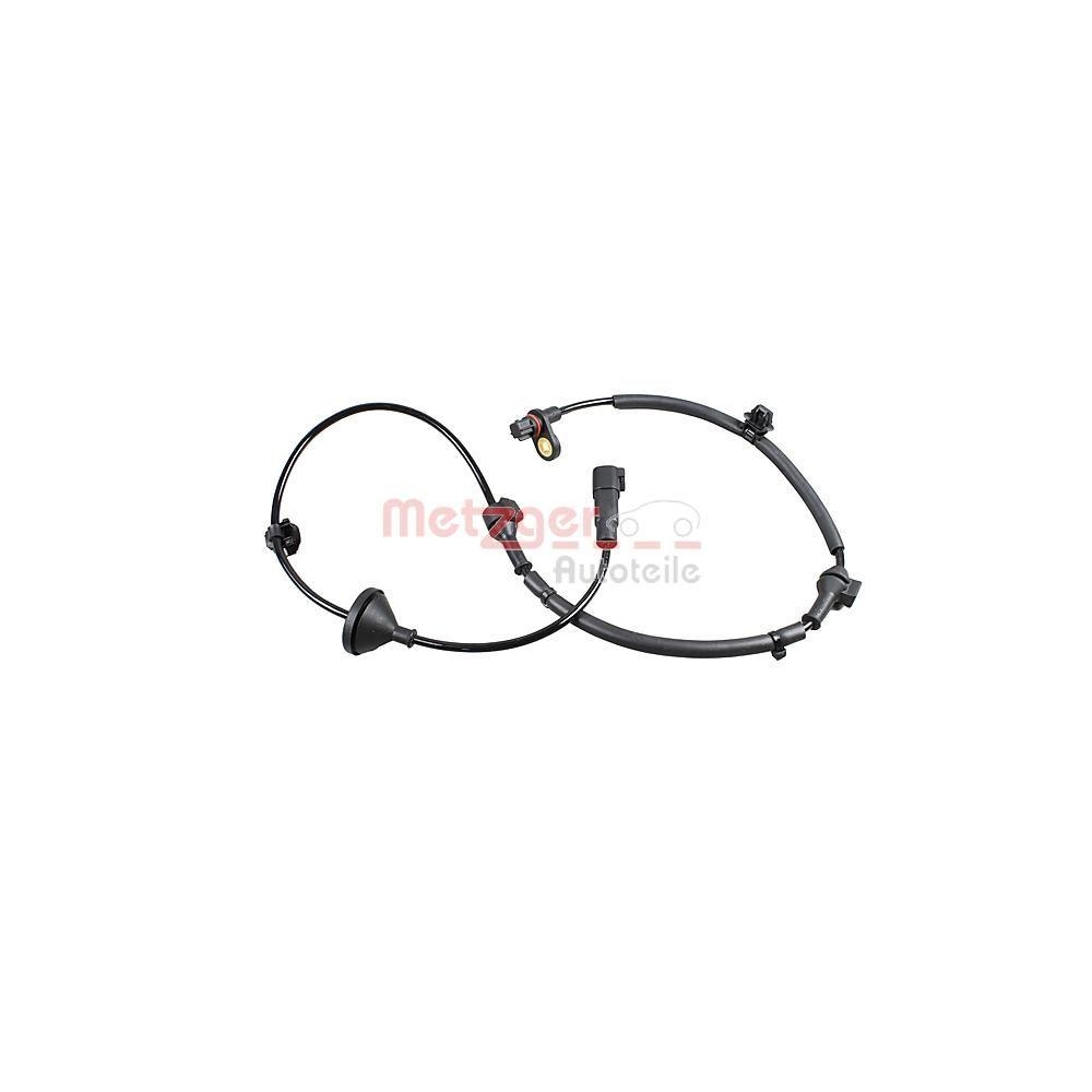 Sensor, Raddrehzahl METZGER 09001383 f&uuml;r MITSUBISHI, Hinterachse rechts