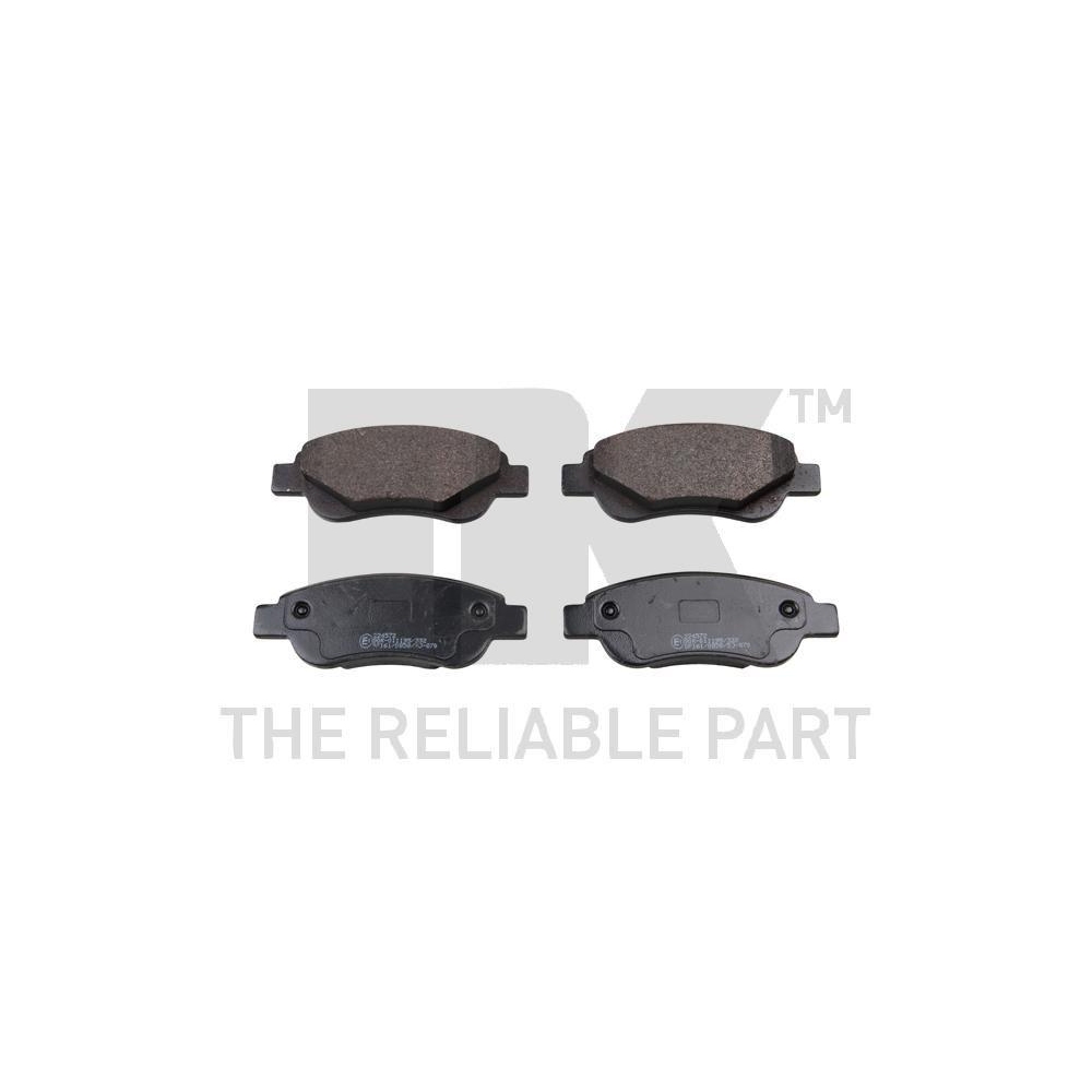 Bremsbelagsatz, Scheibenbremse NK 224572 f&uuml;r CITRO&Euml;N PEUGEOT TOYOTA, Vorderachse