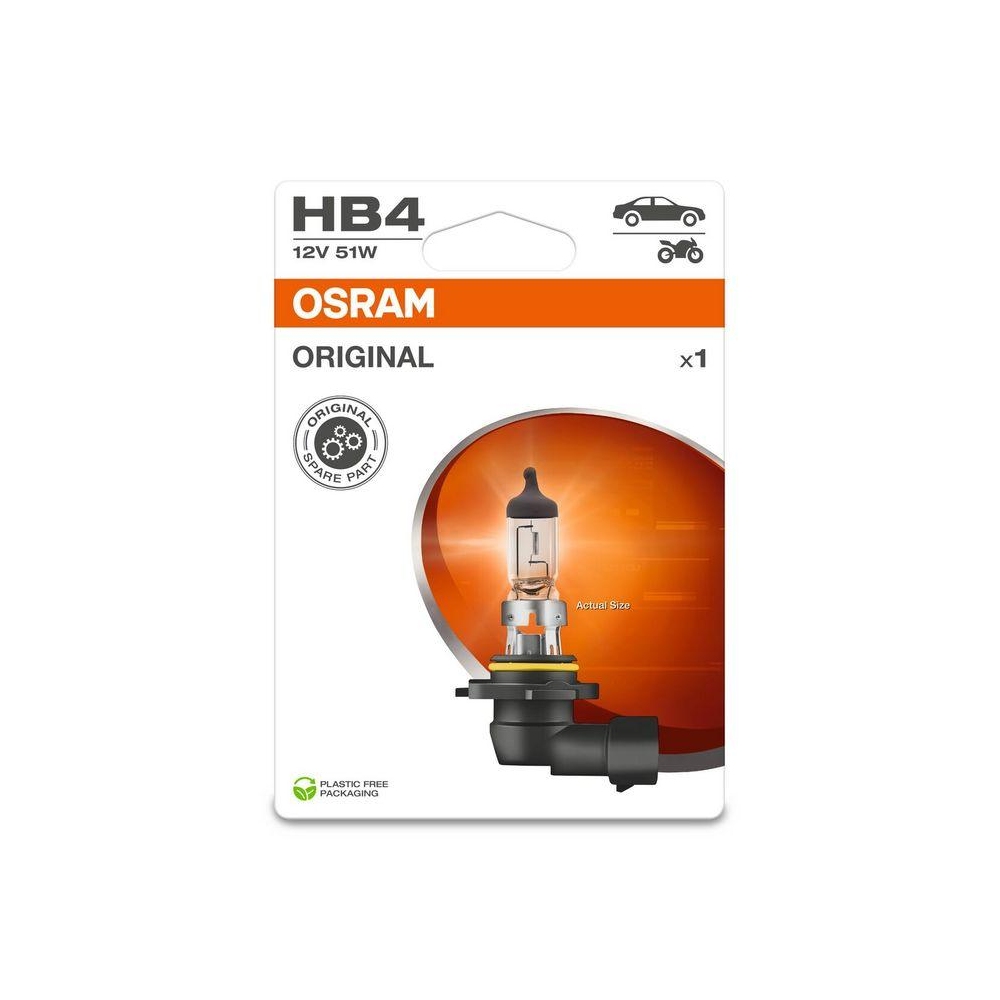 Glühlampe, Abbiegescheinwerfer ams-OSRAM 9006-1BL ORIGINAL für