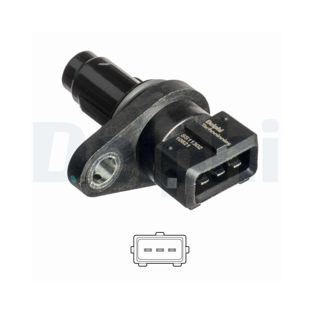DELPHI SS11302 Sensor, Nockenwellenposition f&uuml;r HYUNDAI KIA, Auslassseite