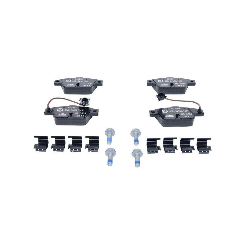 Bremsbelagsatz, Scheibenbremse ATE 13.0460-3861.2 f&uuml;r FIAT, Hinterachse