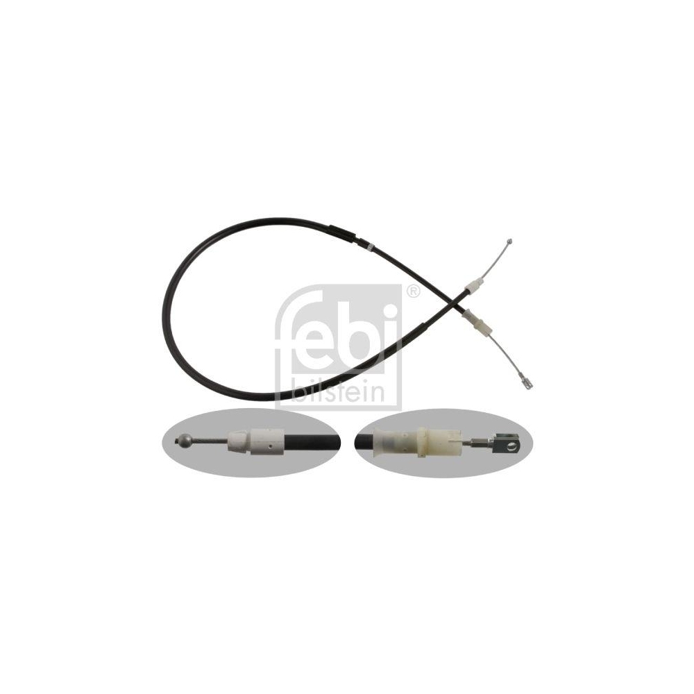 FEBI BILSTEIN Seilzug, Feststellbremse 37272 f&uuml;r MERCEDES-BENZ VW, hinten links