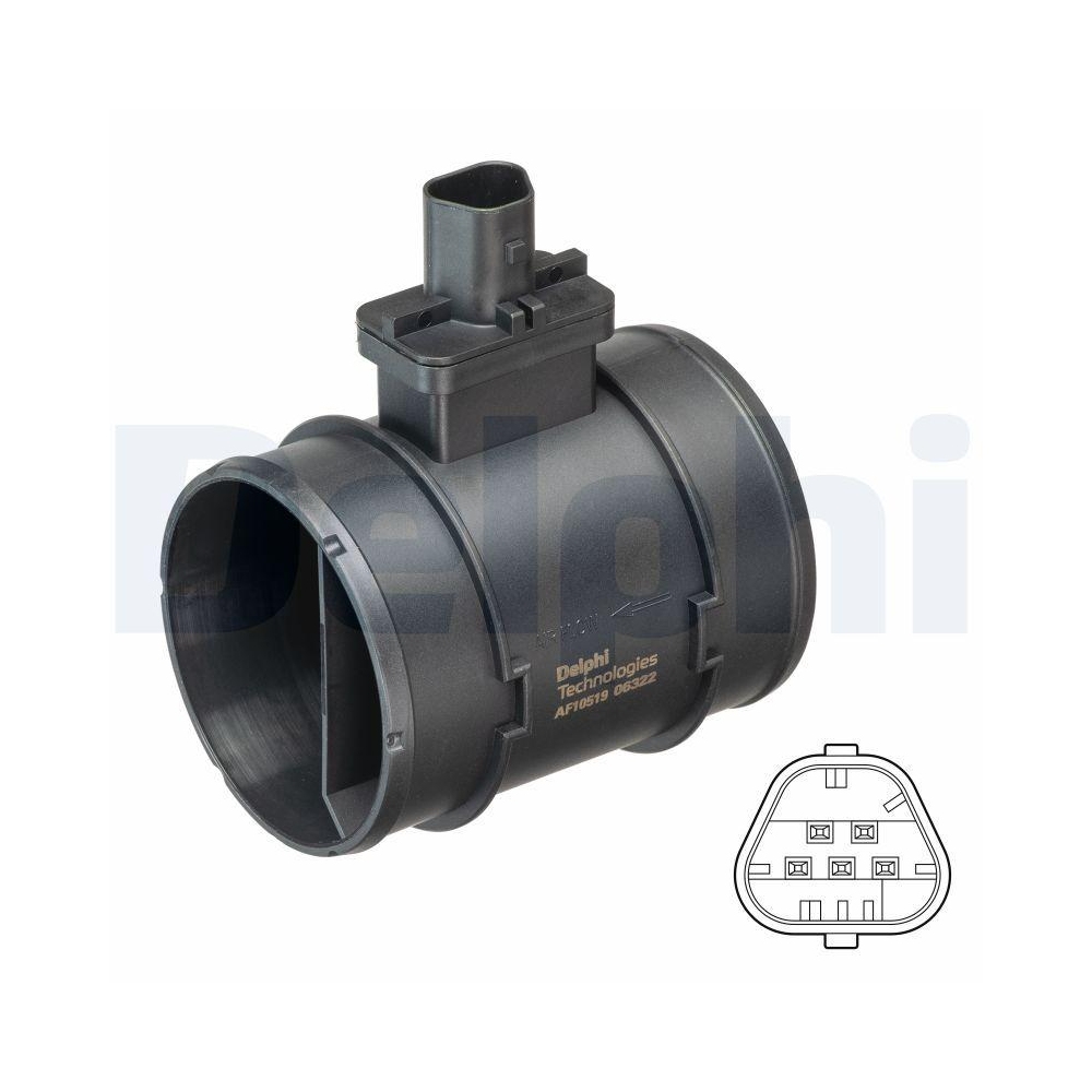 DELPHI AF10519-12B1 Luftmassenmesser f&uuml;r OPEL VAUXHALL