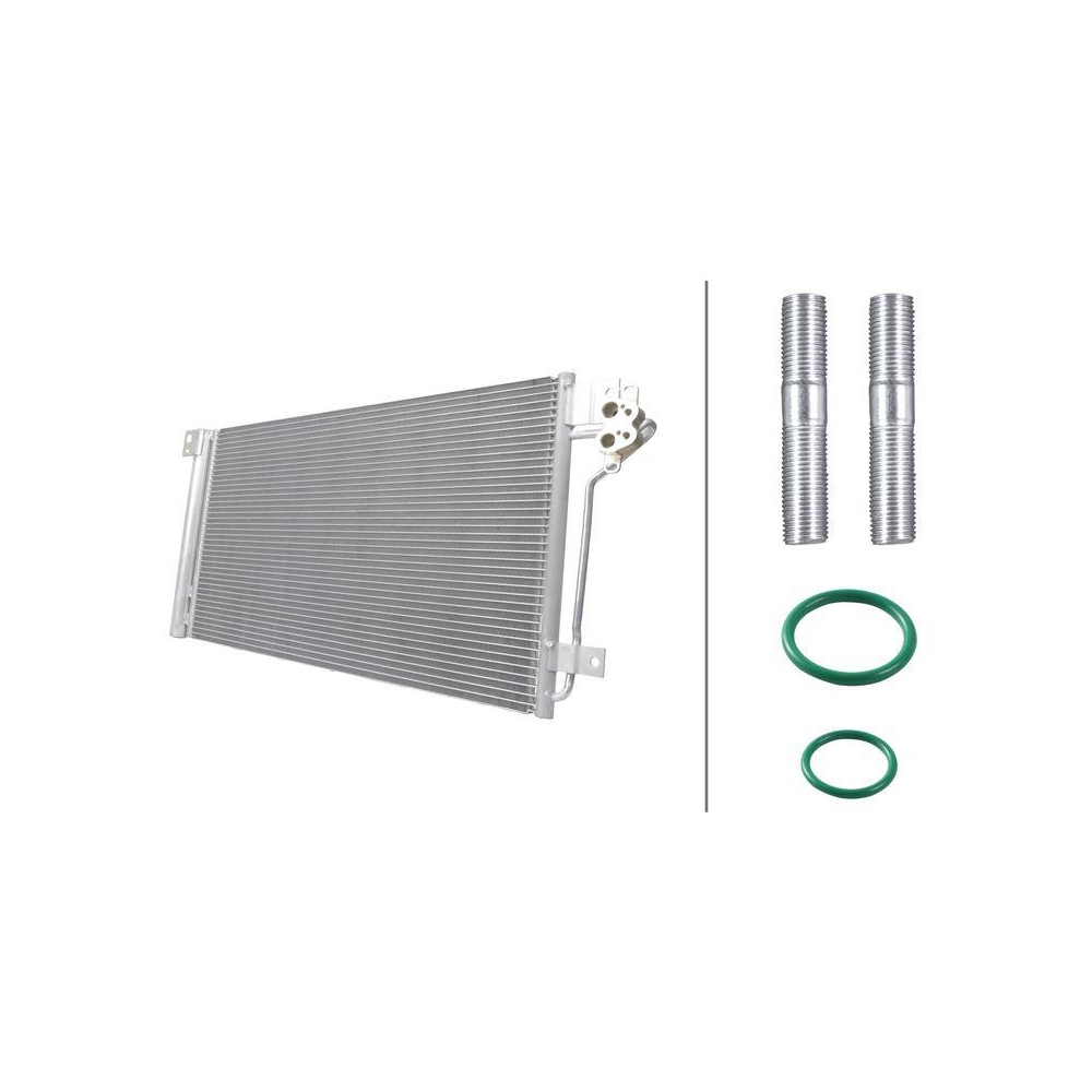 HELLA Kondensator, Klimaanlage 8FC 366 221-231 >>> Easy2Fit <<< f&uuml;r AUDI VW