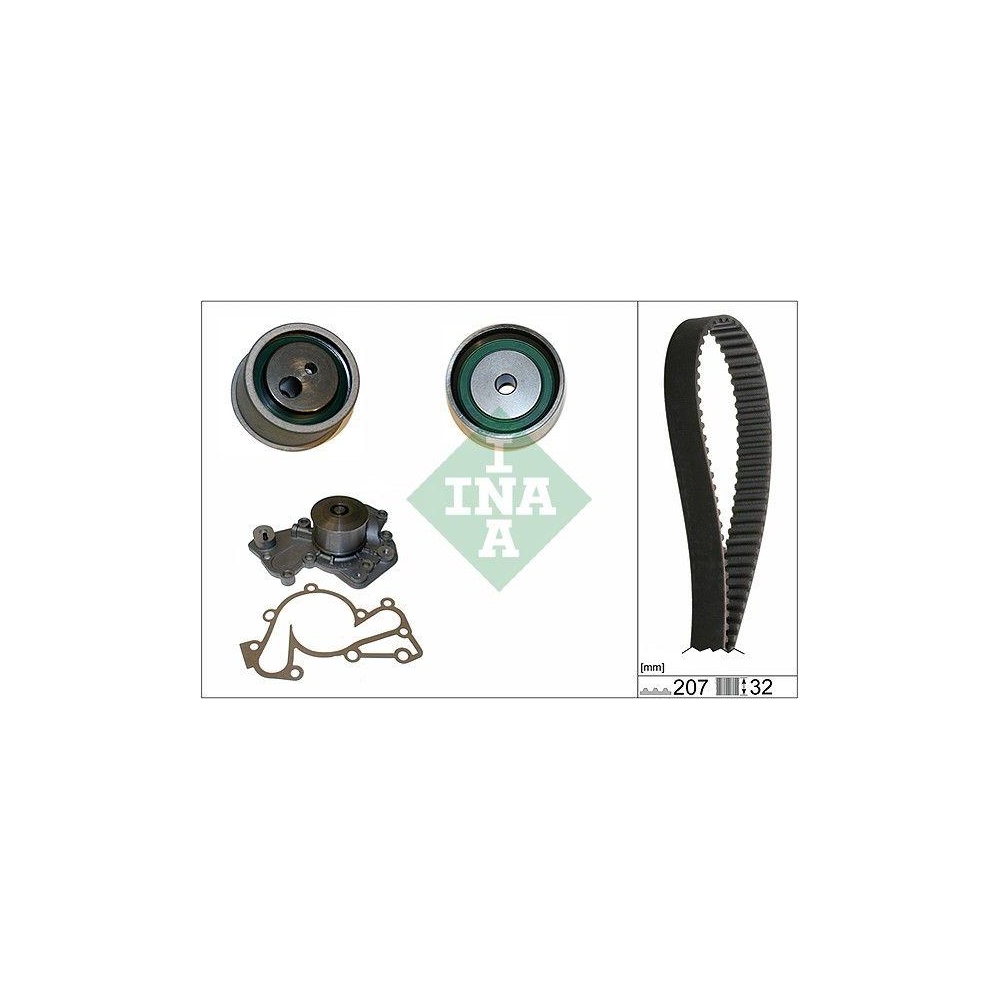 Wasserpumpe + Zahnriemensatz Schaeffler INA 530 0430 30 f&uuml;r HYUNDAI KIA