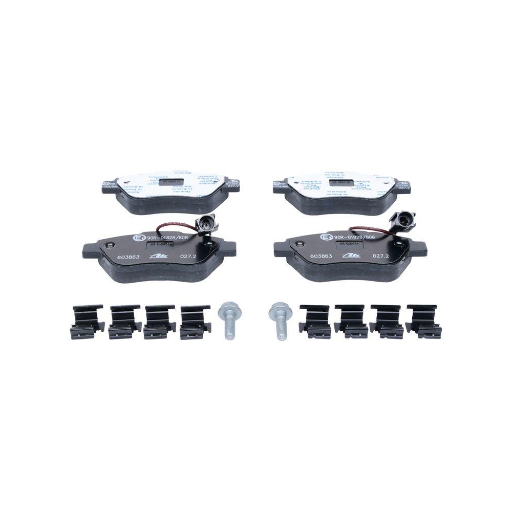 Bremsbelagsatz, Scheibenbremse ATE 13.0460-3863.2 f&uuml;r CITRO&Euml;N FIAT PEUGEOT