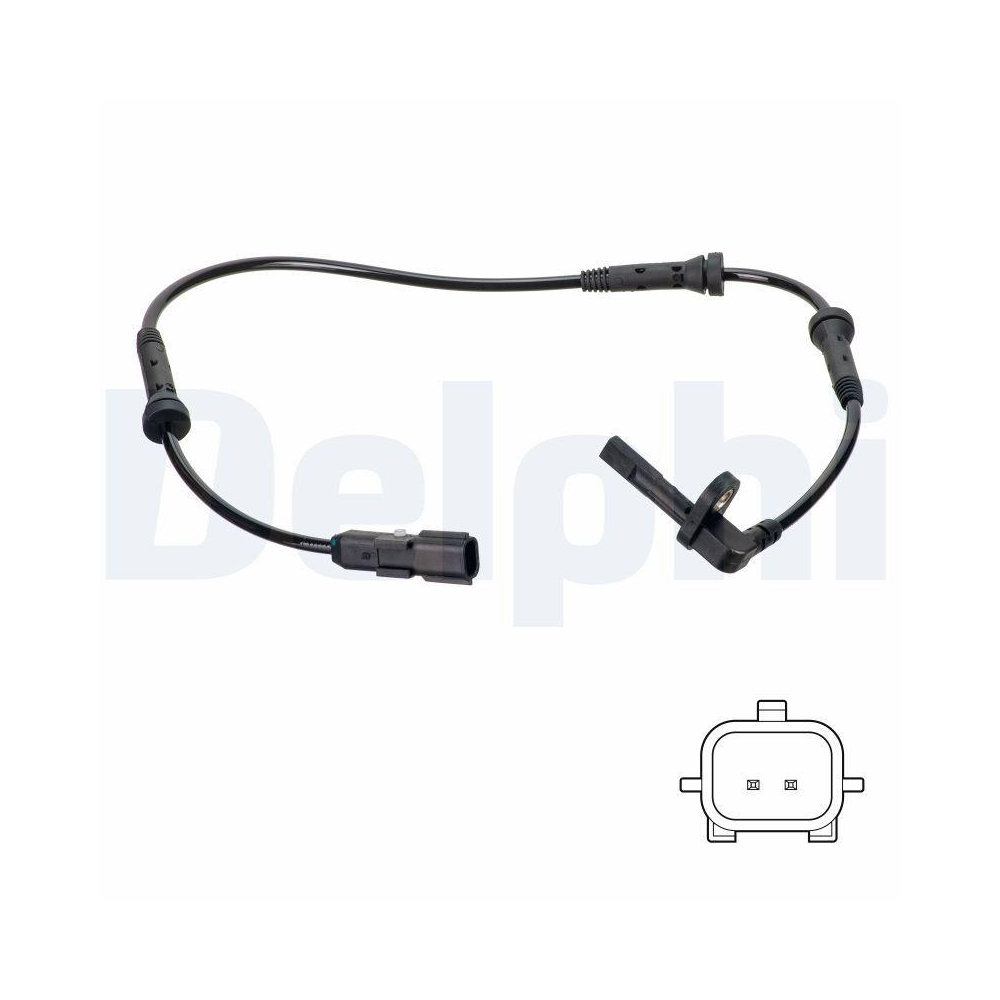 DELPHI SS20750 Sensor, Raddrehzahl f&uuml;r LADA RENAULT DACIA, Vorderachse