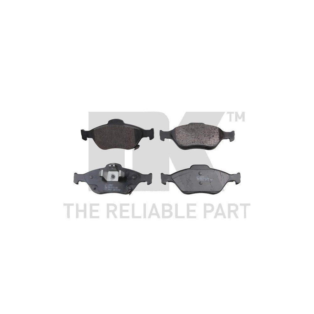 Bremsbelagsatz, Scheibenbremse NK 224581 f&uuml;r DAIHATSU TOYOTA, Vorderachse