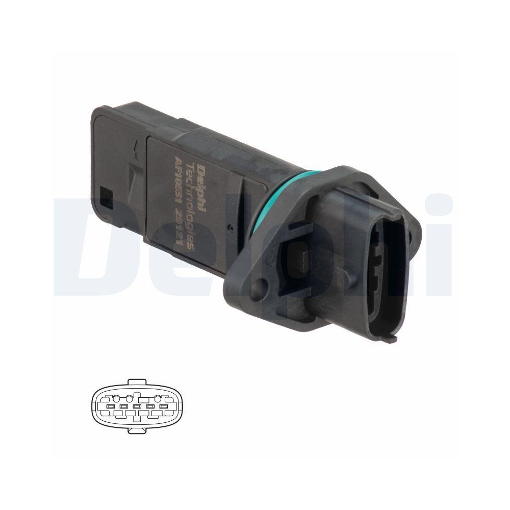 DELPHI AF10551-12B1 Luftmassenmesser f&uuml;r PORSCHE