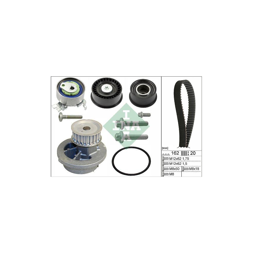 Wasserpumpe + Zahnriemensatz Schaeffler INA 530 0443 30 f&uuml;r OPEL VAUXHALL