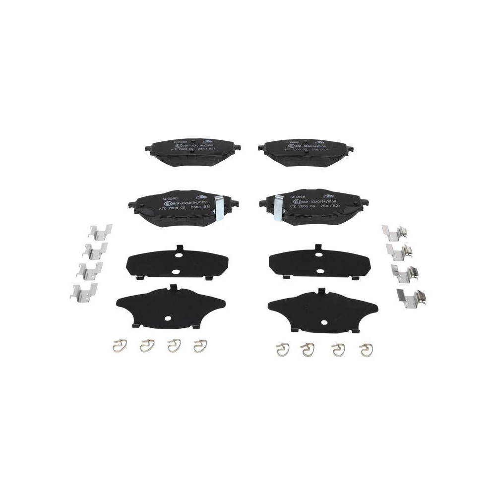 Bremsbelagsatz, Scheibenbremse ATE 13.0460-3868.2 f&uuml;r TOYOTA, Vorderachse