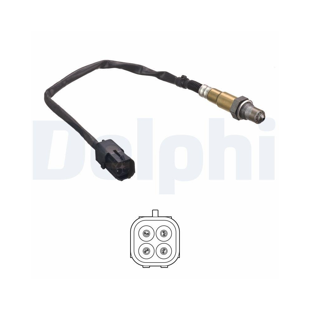 DELPHI ES21075-12B1 Lambdasonde f&uuml;r LADA, nach Katalysator, vor Katalysator