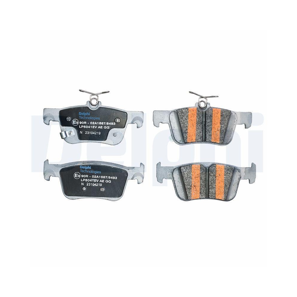 DELPHI LP5041EV Bremsbelagsatz, Scheibenbremse f&uuml;r HONDA, Hinterachse