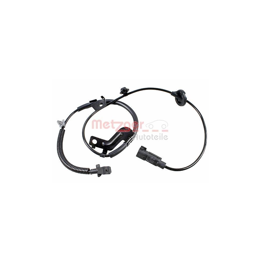 Sensor, Raddrehzahl METZGER 09001394 für MITSUBISHI JEEP, Hinterachse links
