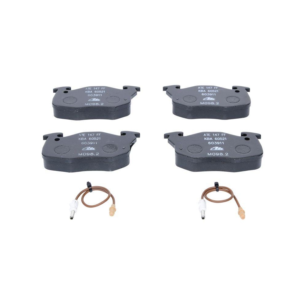 Bremsbelagsatz, Scheibenbremse ATE 13.0460-3911.2 f&uuml;r PEUGEOT RENAULT