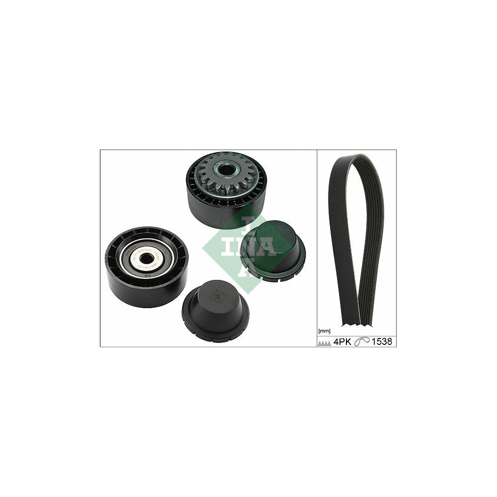 Keilrippenriemensatz Schaeffler INA 529 0280 10 f&uuml;r NISSAN PEUGEOT RENAULT DACIA