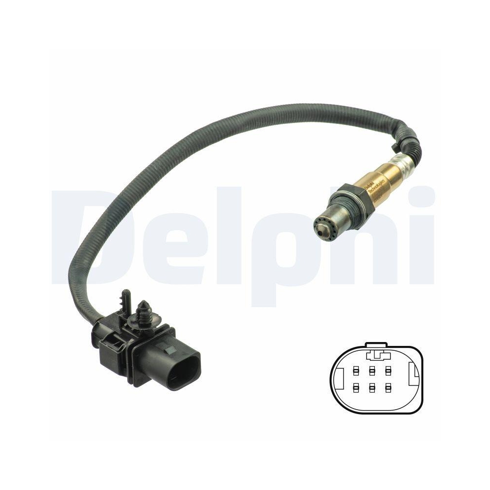 DELPHI ES21078-12B1 Lambdasonde f&uuml;r RENAULT, nach Katalysator, vor Katalysator