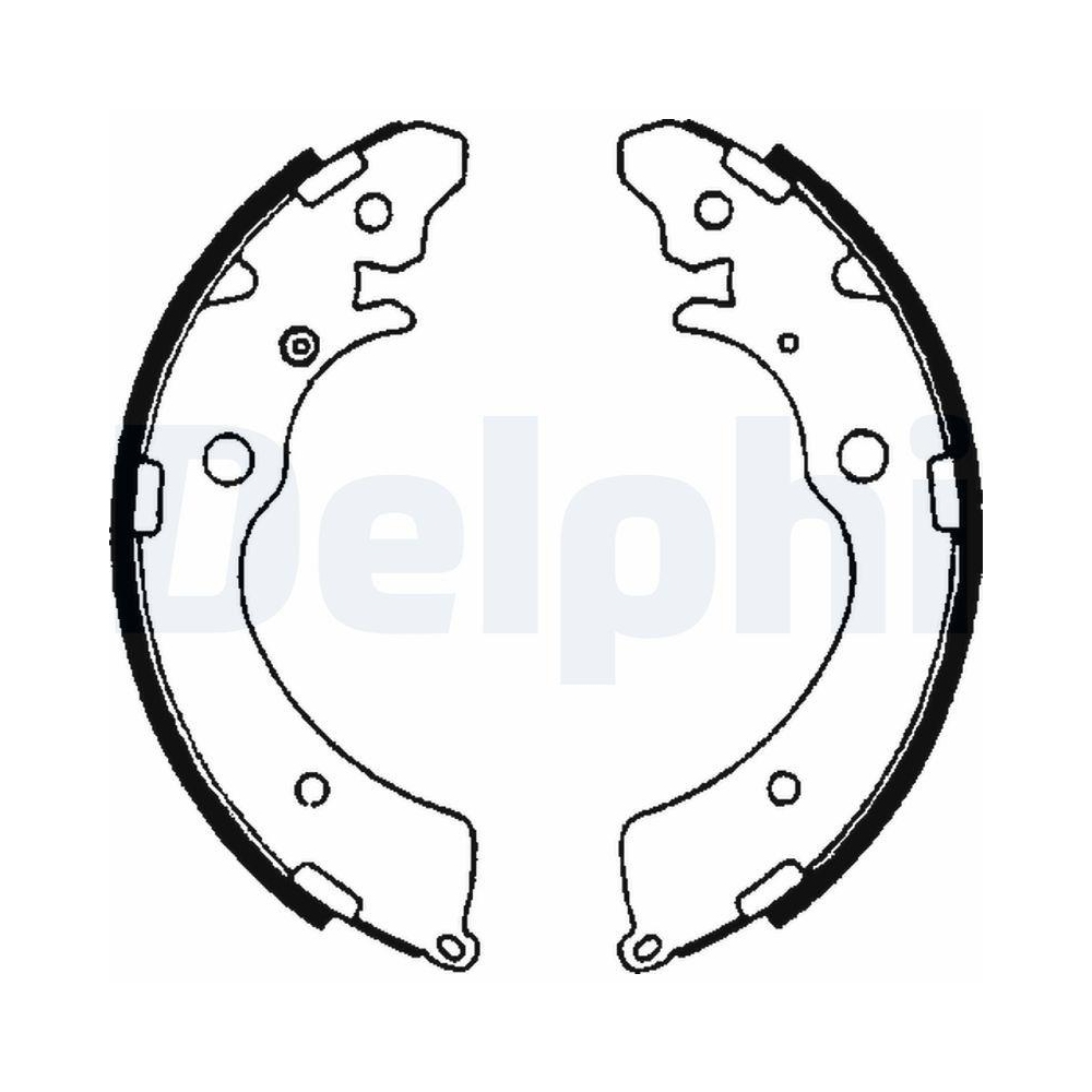 Bremsbackensatz DELPHI LS1641 für HONDA SUZUKI, Hinterachse