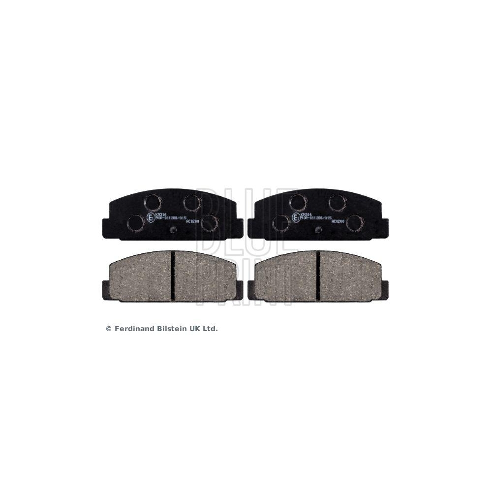 Bremsbelagsatz, Scheibenbremse BLUE PRINT ADM54248 f&uuml;r MAZDA, Hinterachse