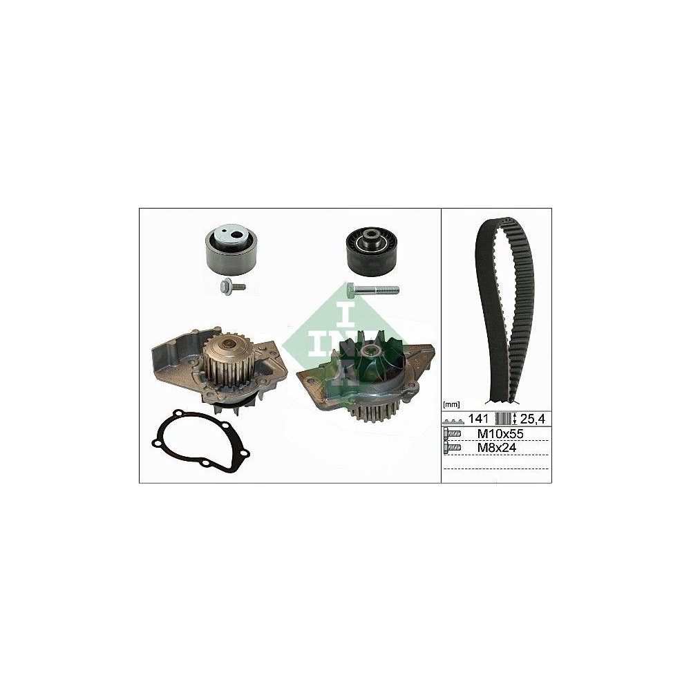 Wasserpumpe + Zahnriemensatz Schaeffler INA 530 0470 30 f&uuml;r CITRO&Euml;N FIAT LANCIA