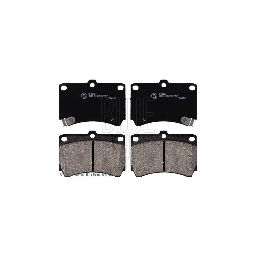 Bremsbelagsatz, Scheibenbremse BLUE PRINT ADM54249 f&uuml;r MAZDA KIA, Vorderachse