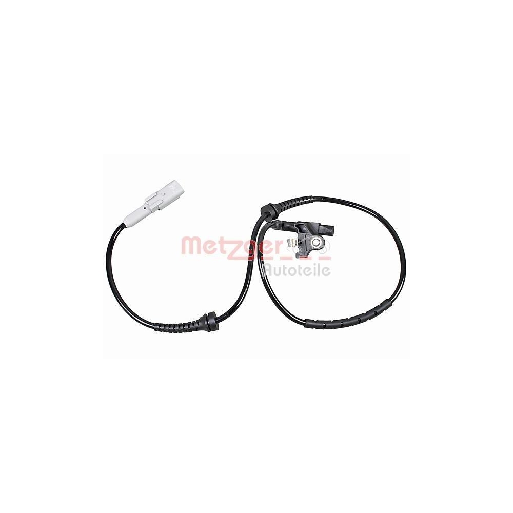 Sensor, Raddrehzahl METZGER 09001398 GREENPARTS f&uuml;r PEUGEOT, Hinterachse