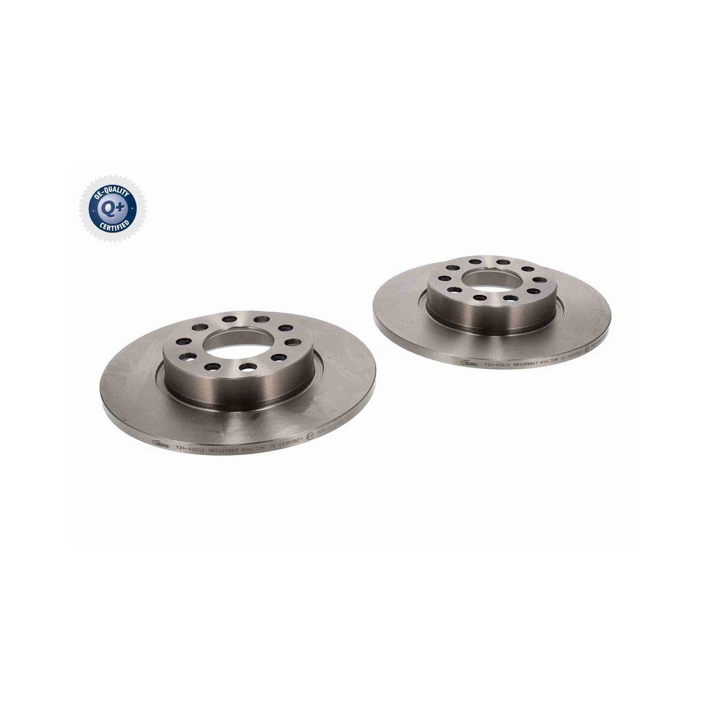 VAICO V24-40016 2 St&uuml;ck Bremsscheiben Q+, Erstausr&uuml;sterqualit&auml;t f&uuml;r CHRYSLER FIAT