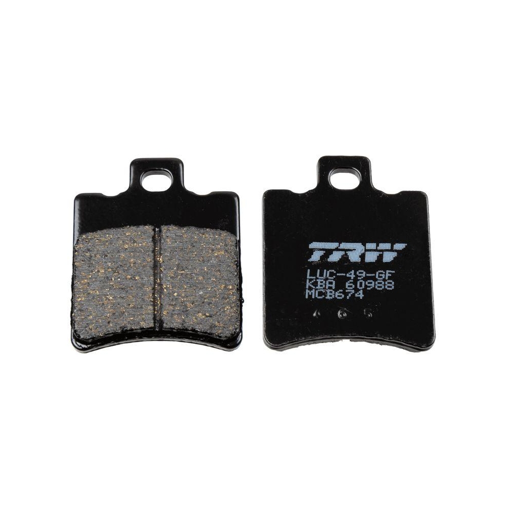 Bremsbelagsatz, Scheibenbremse TRW MCB674 Organic Allround f&uuml;r, Vorderachse