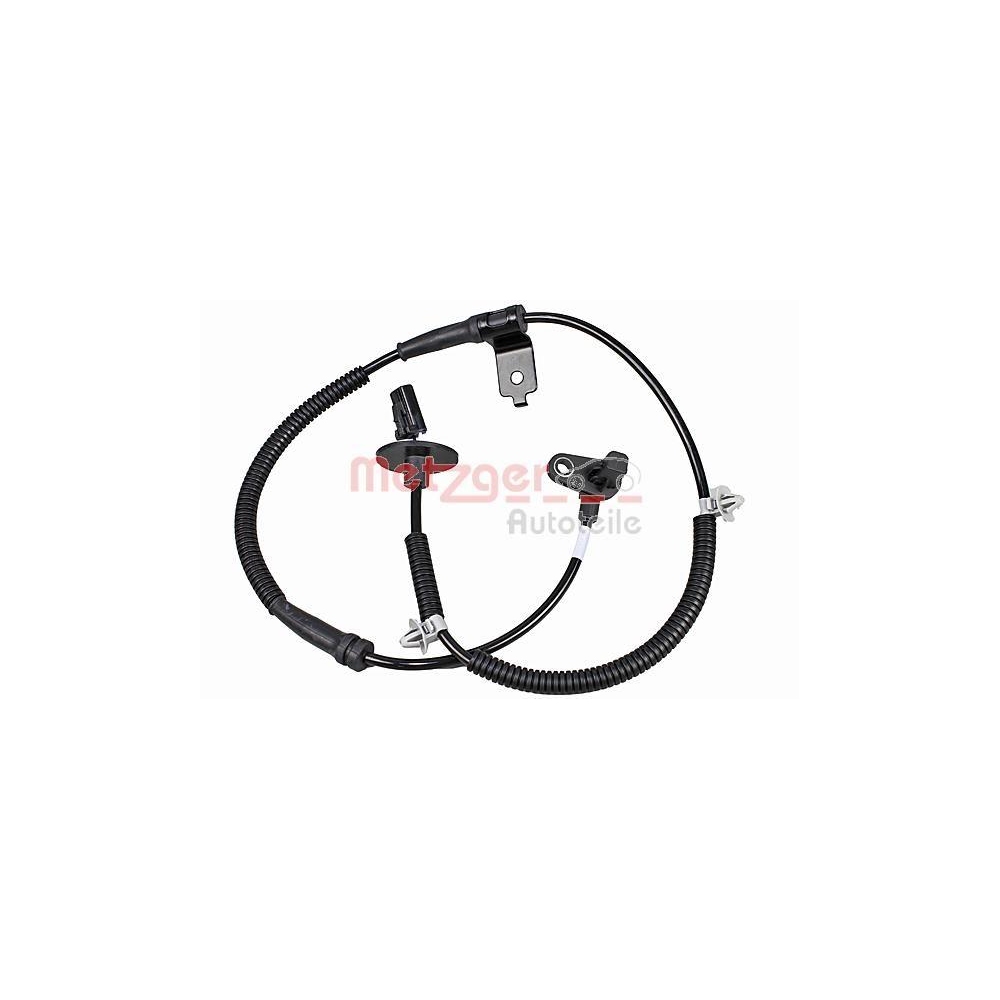Sensor, Raddrehzahl METZGER 09001399 f&uuml;r HYUNDAI, Vorderachse links