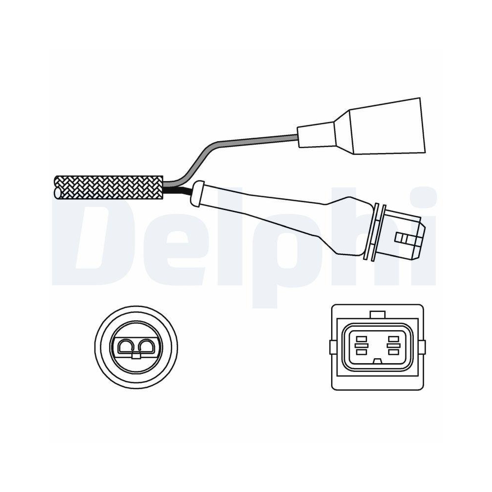 DELPHI ES11000-12B1 Lambdasonde f&uuml;r AUDI FIAT LANCIA PEUGEOT RENAULT SEAT VOLVO