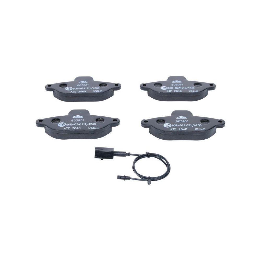 Bremsbelagsatz, Scheibenbremse ATE 13.0460-3951.2 f&uuml;r FIAT, Vorderachse