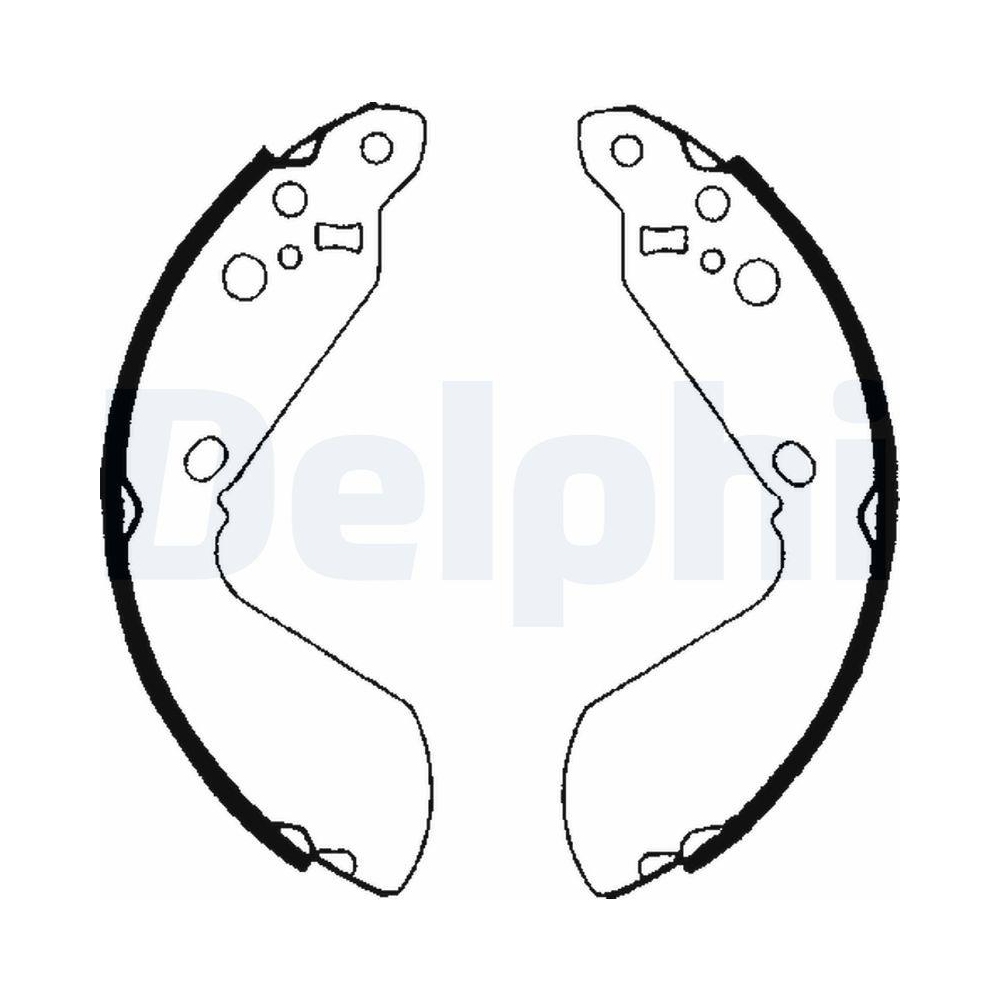 DELPHI LS1651 Bremsbackensatz f&uuml;r SUZUKI SANTANA, Hinterachse