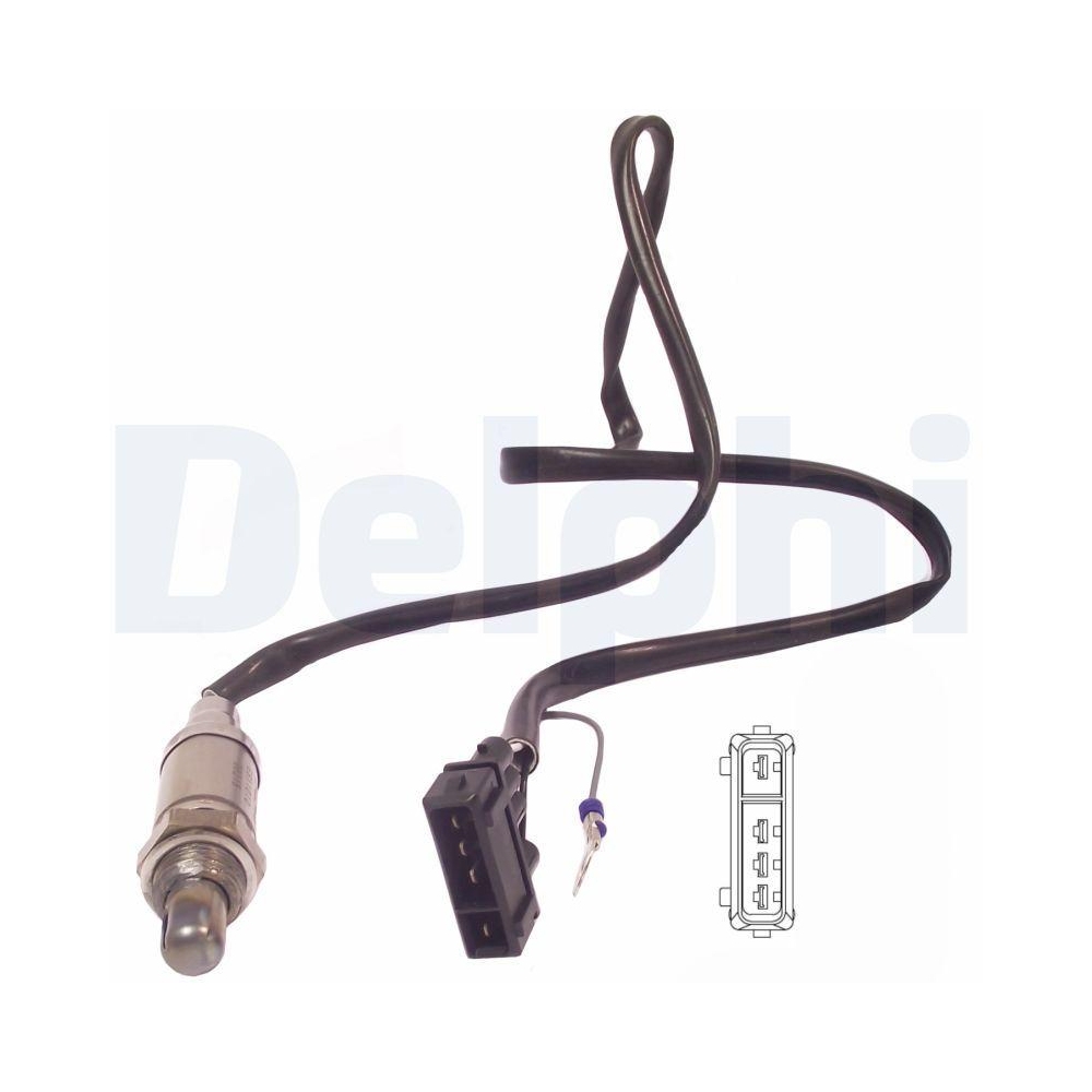 DELPHI ES11010-12B1 Lambdasonde für NISSAN SEAT VW VAG, nach Katalysator