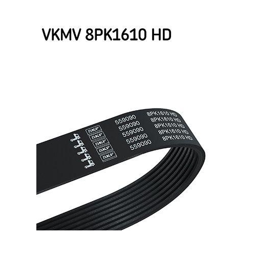 Keilrippenriemen SKF VKMV 8PK1610 HD f&uuml;r MERCEDES-BENZ RENAULT RENAULT TRUCKS