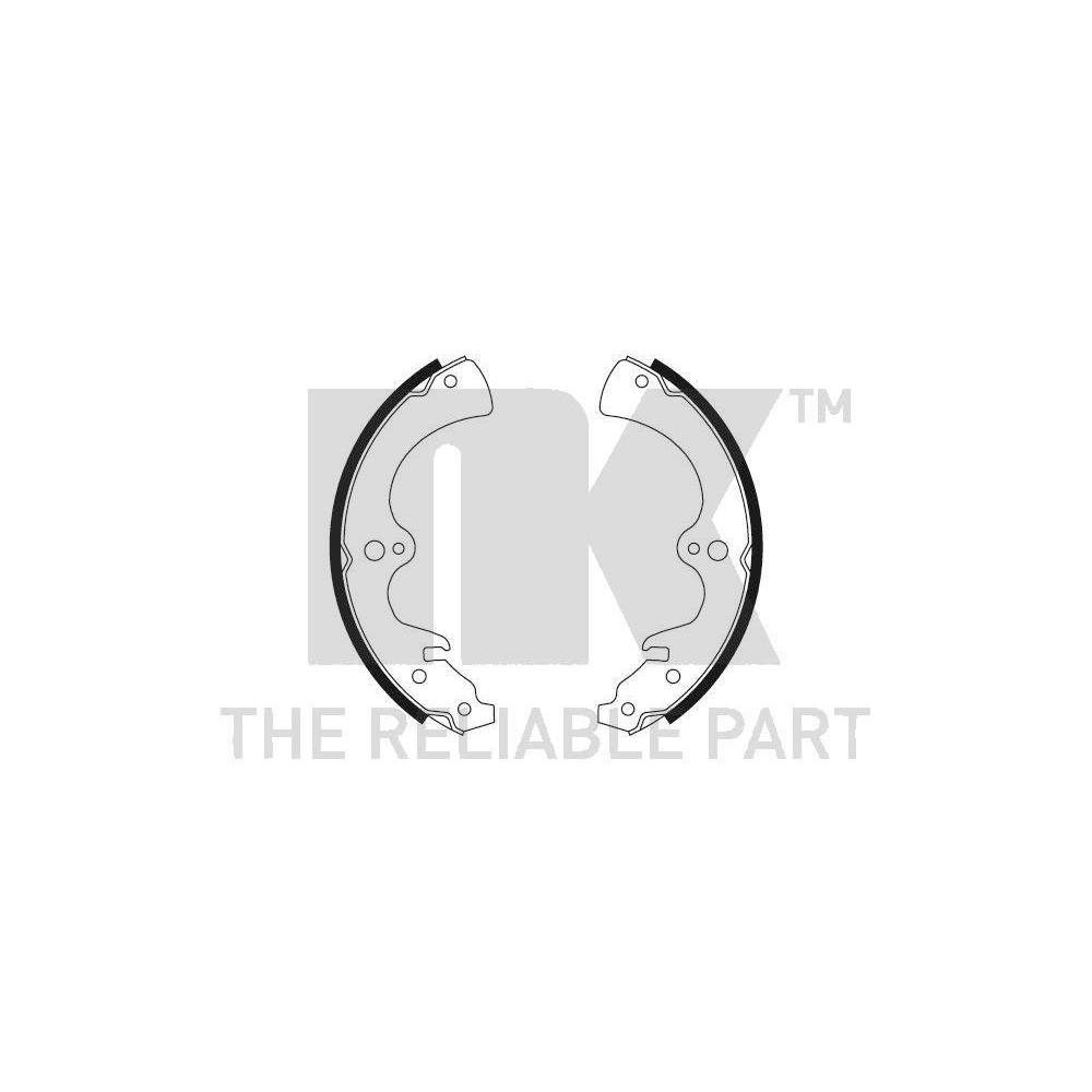 Bremsbackensatz NK 2732431 f&uuml;r MAZDA