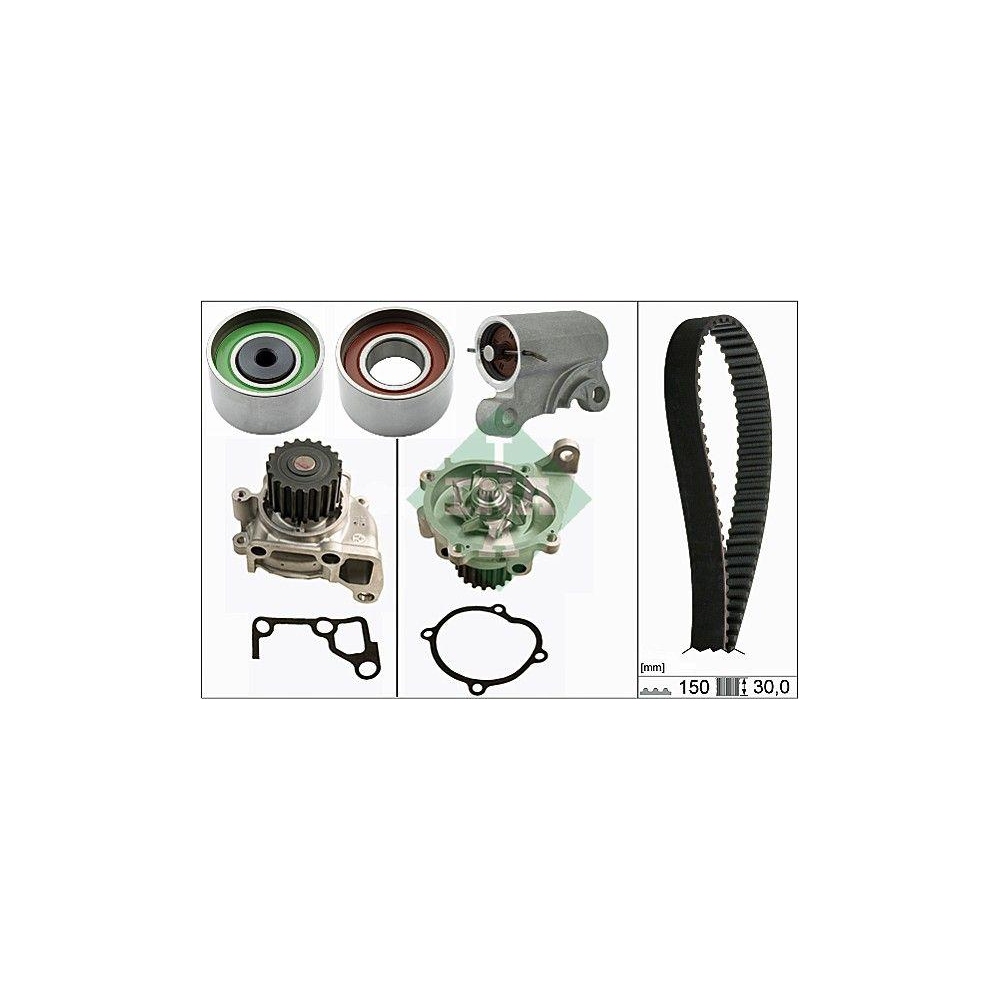 Wasserpumpe + Zahnriemensatz Schaeffler INA 530 0519 30 f&uuml;r MAZDA