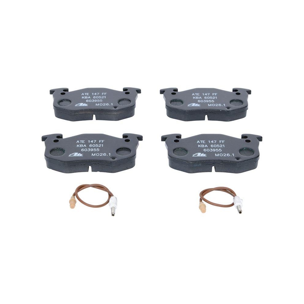 Bremsbelagsatz, Scheibenbremse ATE 13.0460-3955.2 f&uuml;r RENAULT, Vorderachse